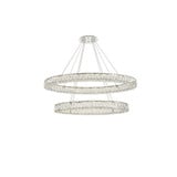 Monroe  LED Light Oversized 2 Tier Chandelier by Elegant 3503D48