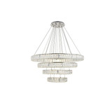 Monroe  LED Light Oversized 4 Tier Chandelier by Elegant - 3503G41
