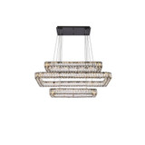 Monroe 3 LED Light Large Pendant 42 Inch Length by Elegant - 3504G42L3