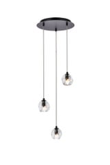 Eren 3 Light Medium Pendant by Elegant - 3505D12