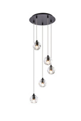 Eren 5 Light Medium Pendant by Elegant - 3505G12