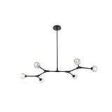 Zayne 6 Light Large Pendant by Elegant - 3508D50