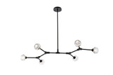 Zayne 6 Light Large Pendant by Elegant - 3508D50