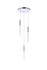 Ruelle 27W 3 LED Light Medium Pendant by Elegant - 5203D12