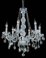Verona 6 Light Medium Chandelier by Elegant 7956D24 - 7956D24