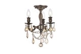 Rosalia 3 Light 13 Inch Wide Flush Mount by Elegant - 9203F13