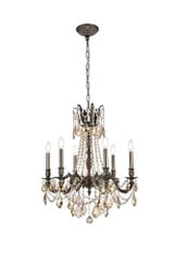 Rosalia 6 Light Medium Chandelier by Elegant - 9206D23