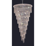 Spiral 26 Light Oversized Chandelier by Elegant - V1801R36
