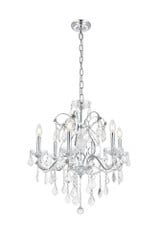 St. Francis 6 Light Medium Chandelier by Elegant V2015D24 - V2015D24