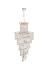 Spiral 41 Light Oversized Chandelier by Elegant - V1800R48