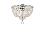 Tranquil 4 Light 14 Inch Wide Flush Mount by Elegant - V2528F14