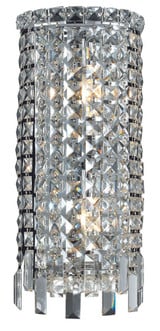 Maxime 2 Light Steel Wall Sconce by Elegant - V2031W8
