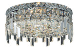 Maxime 4 Light 14 Inch Wide Flush Mount by Elegant - V2031F14