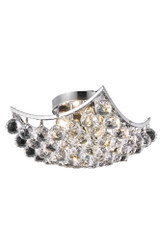 Corona 4 Light 12 Inch Wide Flush Mount by Elegant - V9800F12