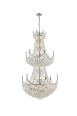 Corona 36 Light Oversized Chandelier by Elegant - V8949G36