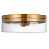 Fiona 2 Light 14 Inch Wide Flush Mount by Dainolite - FNA-142FH-CLR