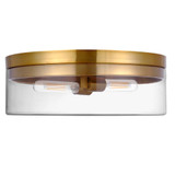 Fiona 2 Light 14 Inch Wide Flush Mount by Dainolite - FNA-142FH-CLR