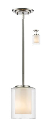 Willow 1 Light Mini Pendant 5.5 x 6.5 Inches by Z Lite - 426MPW
