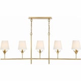 Broche 5 Light Oversized Linear Chandelier by Crystorama - 537