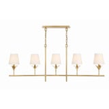 Broche 5 Light Oversized Linear Chandelier by Crystorama - 537