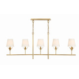 Broche 5 Light Oversized Linear Chandelier by Crystorama - 537