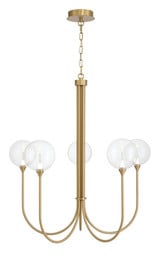 Iissa 20W 5 LED Chandelier 36 Inch Tall and 34 Inch Wide by Eurofase - 48922