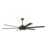 Prost 6 Blade Ceiling Fan with Light Kit 78 Inch Wide by Craftmade - PRT78-6