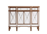 Contempo 3 Drawer 4 Door Cabinet 48 Inch Length by Elegant Decor - MF6-1110