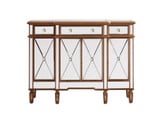 Contempo 3 Drawer 4 Door Cabinet 48 Inch Length by Elegant Decor - MF6-1110