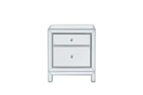 Reflexion 1 Door Nightstand 24 Inch Tall and 14 Inch Wide by Elegant Decor - MF72016