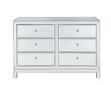Reflexion 6 Drawers Mirrored Cabinet 32 Inch Tall by Elegant Decor - MF72017