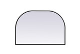 Blaire Metal Frame Arch Mirror 24 Inch Tall X 36 Inch Wide by Elegant Decor - MR1B3624