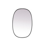Brynn Metal Frame Oval Mirror 40 Inch Tall X 27 Inch Wide by Elegant Decor - MR2B2740