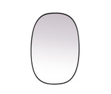 Brynn Metal Frame Oval Mirror 40 Inch Tall X 27 Inch Wide by Elegant Decor - MR2B2740