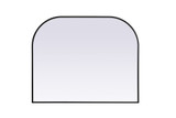 Blaire Metal Frame Arch Mirror 34 Inch Tall X 42 Inch Wide by Elegant Decor - MR1B4234