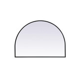 Ayra Metal Frame Arch Mirror 24 Inch Tall and 33 Inch Wide by Elegant Decor - MR1A3324