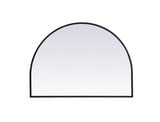 Ayra Metal Frame Arch Mirror 24 Inch Tall and 33 Inch Wide by Elegant Decor - MR1A3324