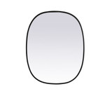 Brynn Metal Frame Oval Mirror 30 Inch Tall X 24 Inch Wide by Elegant Decor - MR2B2430