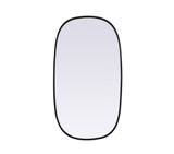 Brynn Metal Frame Oval Mirror 36 Inch Tall X 20 Inch Wide by Elegant Decor - MR2B2036