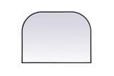 Blaire Metal Frame Arch Mirror 30 Inch Tall X 40 Inch Wide by Elegant Decor - MR1B4030