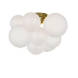 Miles 3 Light 14.25 Inch Wide Flush Mount by Dainolite - MLS-143FH