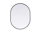 Asha Metal Frame Oval Mirror 40 Inch Tall and 30 Inch Wide by Elegant Decor - MR2A3040