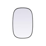 Brynn Metal Frame Oval Mirror 36 Inch Tall X 24 Inch Wide by Elegant Decor - MR2B2436