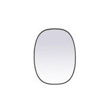 Brynn Metal Frame Oval Mirror 40 Inch Tall X 30 Inch Wide by Elegant Decor - MR2B3040