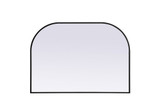 Blaire Metal Frame Arch Mirror 30 Inch Tall X 42 Inch Wide by Elegant Decor - MR1B4230