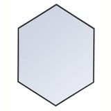 Decker Hexagon Mirror 40 Inch Tall and 30 Inch Wide by Elegant Decor - MR4430