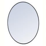 Decker Oval Mirror 30 Inch Tall and 40 Inch Wide by Elegant Decor - MR4630