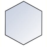 Decker Hexagon Mirror 32 Inch Tall and 38 Inch Wide by Elegant Decor - MR4538