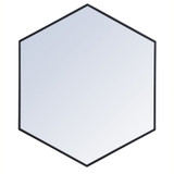 Decker Hexagon Mirror 32 Inch Tall and 38 Inch Wide by Elegant Decor - MR4538