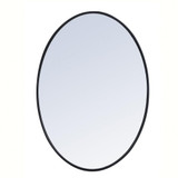 Decker Oval Mirror 24 Inch Tall and 34 Inch Wide by Elegant Decor - MR4624